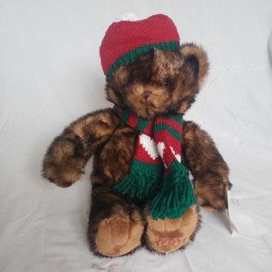 DILLARD'S CHRISTMAS Holiday Teddy Bear, 2001 Collection 19"